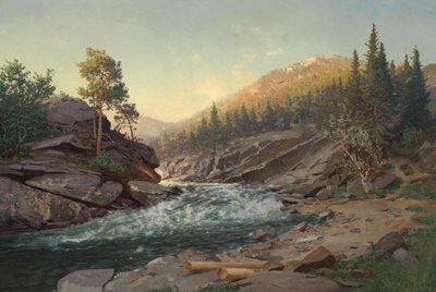 The Mountain in Summer by Andreas Edvard Disen